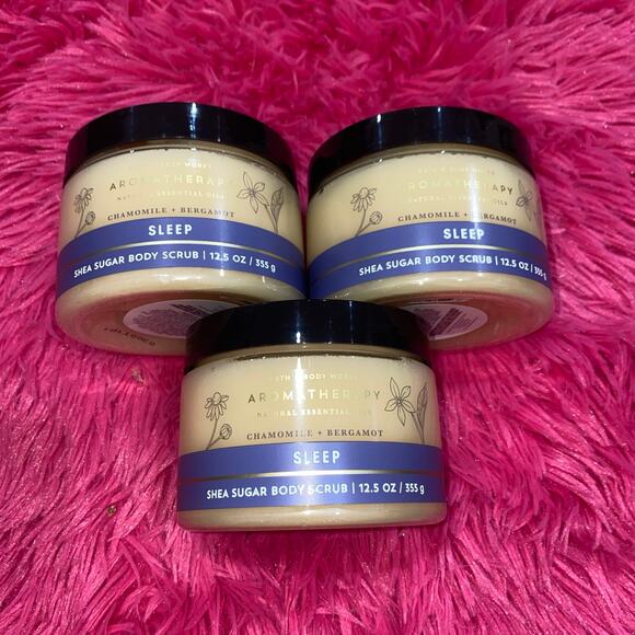 Bath & Body Works Aromatherapy SLEEP Chamomile Bergamot Sugar Scrub Shea 3x‎ - Picture 1 of 1
